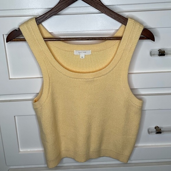 All: Row , Yellow sleeveless sweater top - Picture 4 of 4